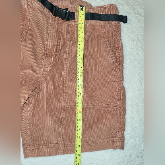 Eddie Bauer Men's Faultline Corduroy Shorts Size Medium Built In Belt Cocoa - Picture 6 of 8